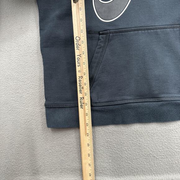 Nike Air Hoodie Mens Large Black Pullover Sweatshirt Swoosh Graphic Gym Workout. - Picture 5 of 10